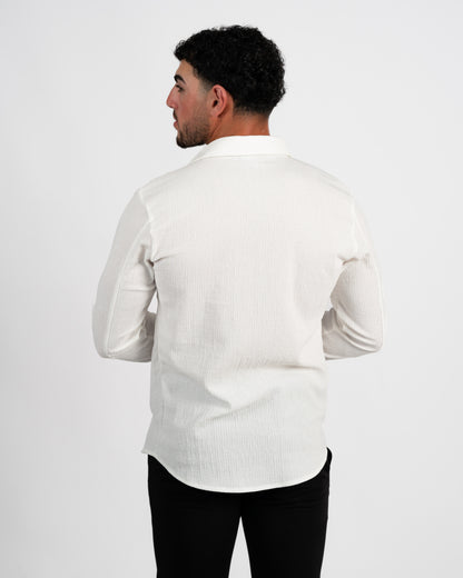 Textured Long Sleeve Shirt