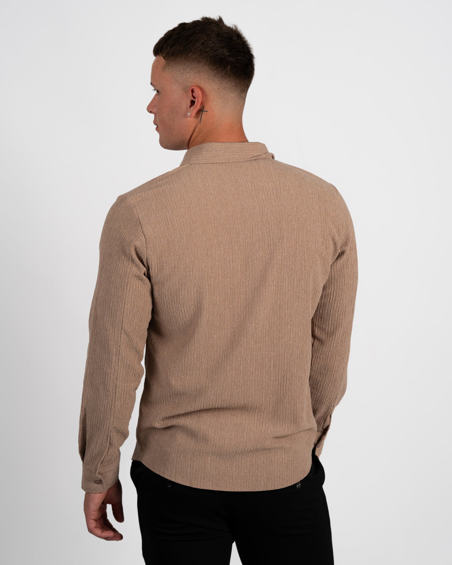 Textured Long Sleeve Shirt