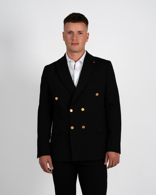 Black Double-Breasted Jacket