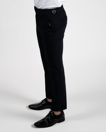 Classic Trousers with Adjustable Waist Tabs