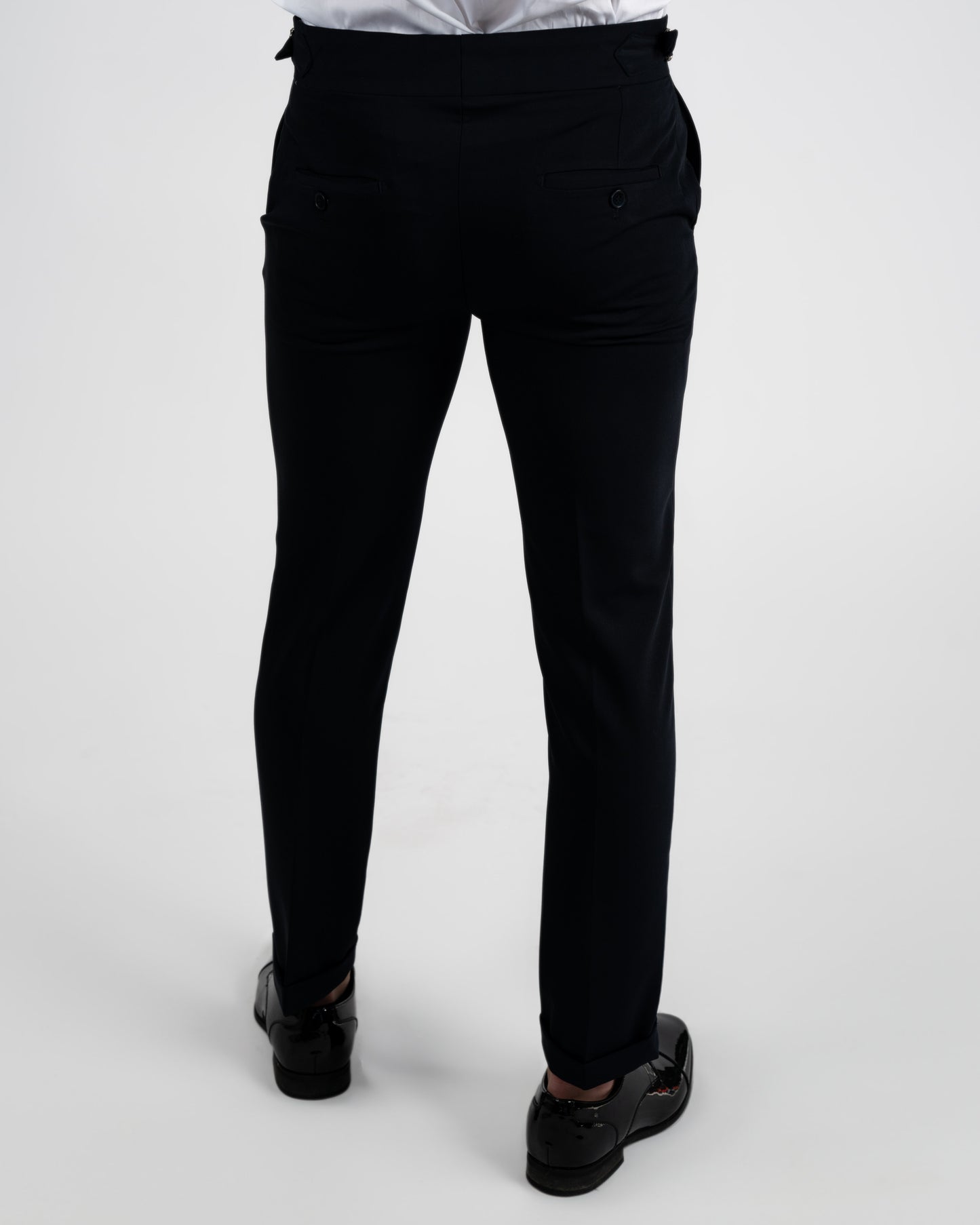 Classic Trousers with Adjustable Waist Tabs